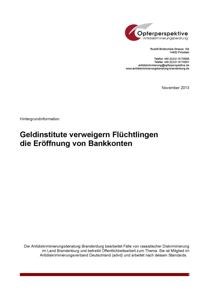 thumbnail of Hintergrundpapier-Banken-verweigern-Konten_ADB-2013_1