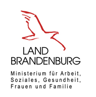 Funding logo: State of Brandenburg, Ministry of Labor, Social Affairs, Health, Women and Family